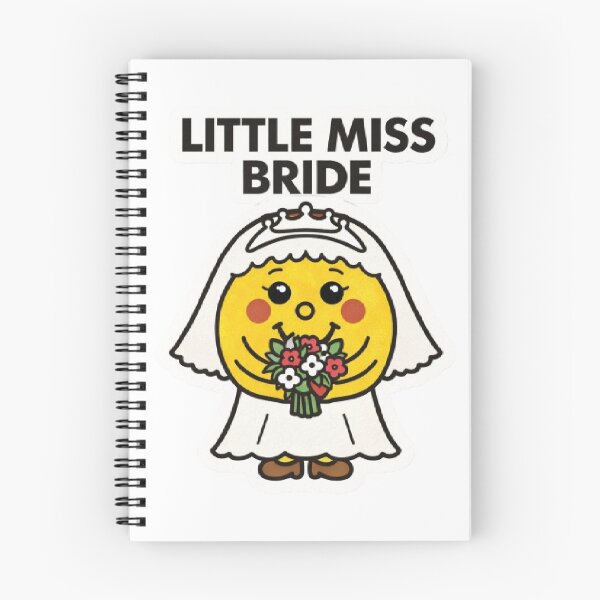 Item preview, Little Miss Bride Wedding Character Yellow Marriage Couple Relationship White Dress Funny Cute Cartoon Kawaii Bachelor Mrs Wife designed and sold by SamiraArts.
