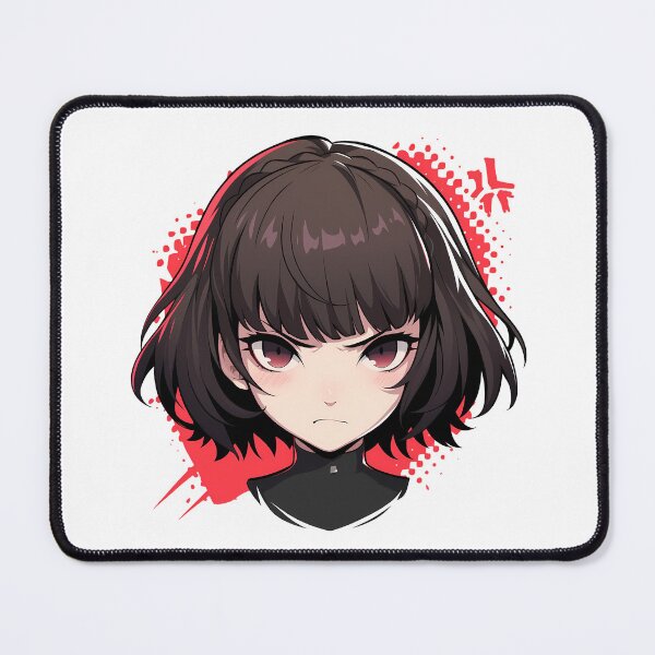 Item preview, Makoto Niijima Persona 5 Chibi Angry Stern Waifu designed and sold by 108Recordings.