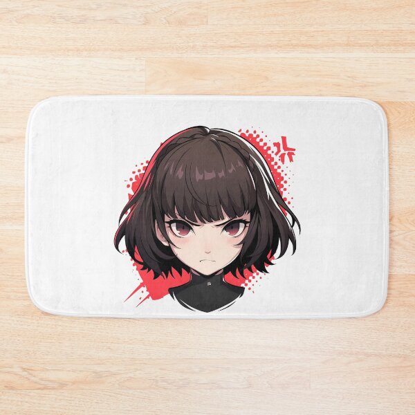 Item preview, Makoto Niijima Persona 5 Chibi Angry Stern Waifu designed and sold by 108Recordings.