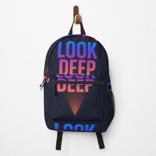 Item preview, LOOK DEEP – Reverse Pyramid Motivational Typography designed and sold by mbmstores.