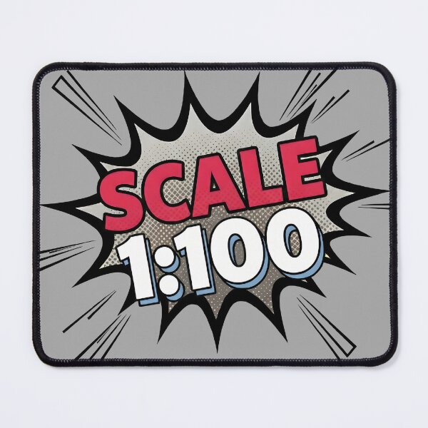 Item preview, Scale 1:100 - Architectural Pop Art Comic Style designed and sold by MerchPOW.