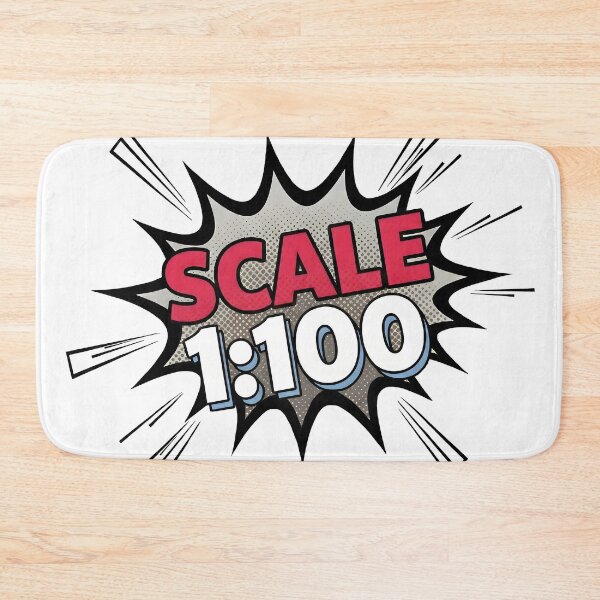 Item preview, Scale 1:100 - Architectural Pop Art Comic Style designed and sold by MerchPOW.