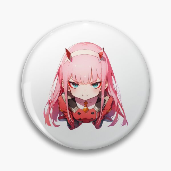 Item preview, Zero Two Darling In The Franxx Chibi Angry Horned Waifu designed and sold by 108Recordings.