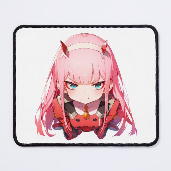 Item preview, Zero Two Darling In The Franxx Chibi Angry Horned Waifu designed and sold by 108Recordings.