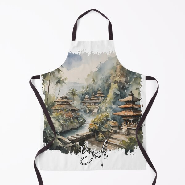 Artikelvorschau, Bali-Aquarell, Bali Indonesien entworfen und verkauft von Dressyourflag.