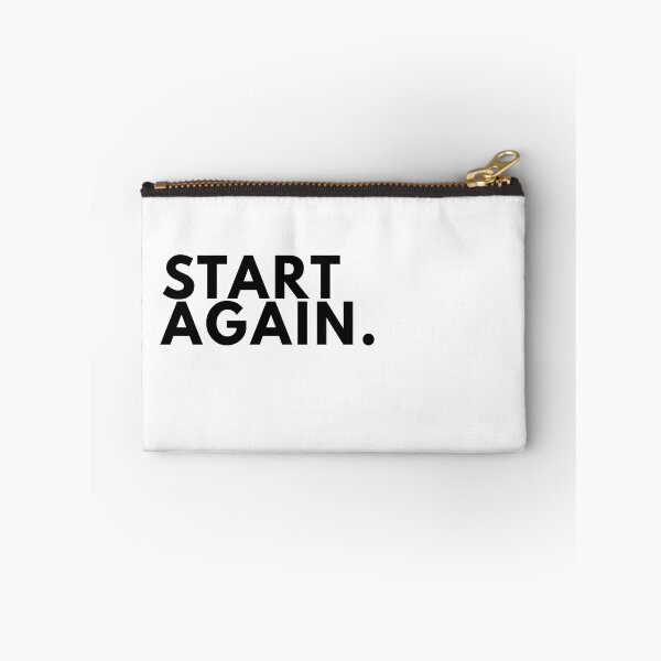 Item preview, Start Again. – Minimal Writer Manifesto Typography designed and sold by PKDWriterMerch.