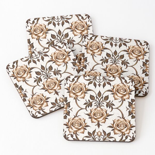 Item preview, Luxury Ornate Rose Wallpaper Design. designed and sold by MissYouONLY.