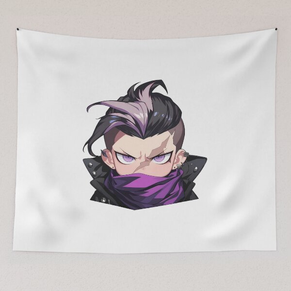 Item preview, Gundham Tanaka Danganronpa Chibi Angry Edgy Scarf Vibes designed and sold by 108Recordings.