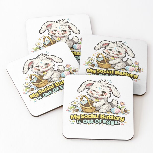 Item preview, Funny Easter Bunny Social Battery Shirt designed and sold by Gentlestate.