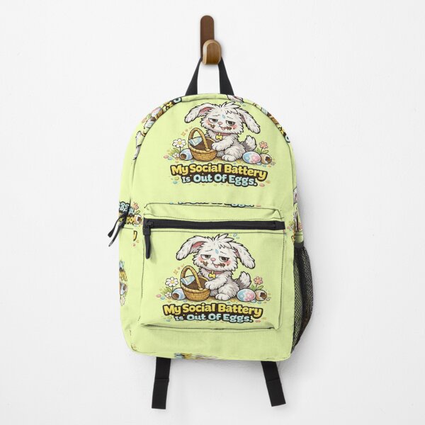 Item preview, Funny Easter Bunny Social Battery Shirt designed and sold by Gentlestate.