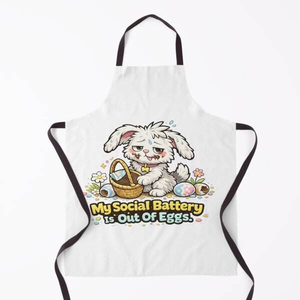 Item preview, Funny Easter Bunny Social Battery Shirt designed and sold by Gentlestate.