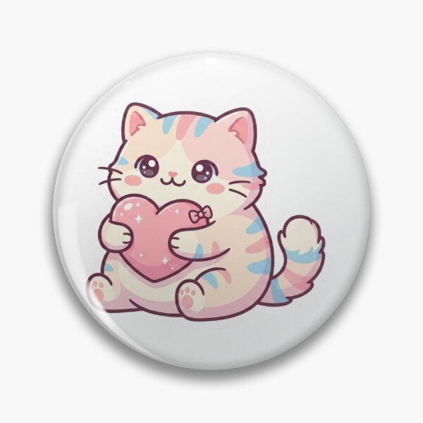 Item preview, Emotional Support Cat Sticker – Cute Kawaii Cat Vinyl Sticker for Laptop, Water Bottle & iPad designed and sold by pixelandpalette.