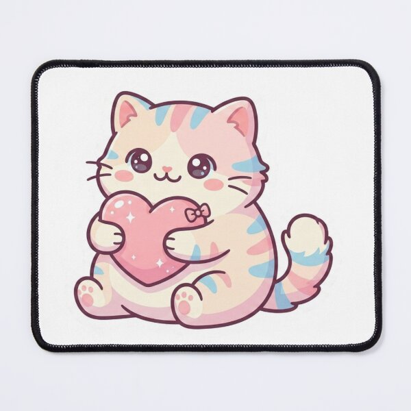 Item preview, Emotional Support Cat Sticker – Cute Kawaii Cat Vinyl Sticker for Laptop, Water Bottle & iPad designed and sold by pixelandpalette.