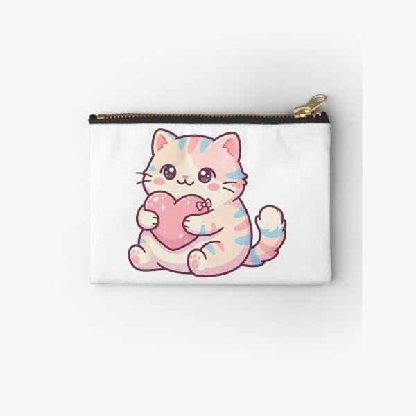 Item preview, Emotional Support Cat Sticker – Cute Kawaii Cat Vinyl Sticker for Laptop, Water Bottle & iPad designed and sold by pixelandpalette.