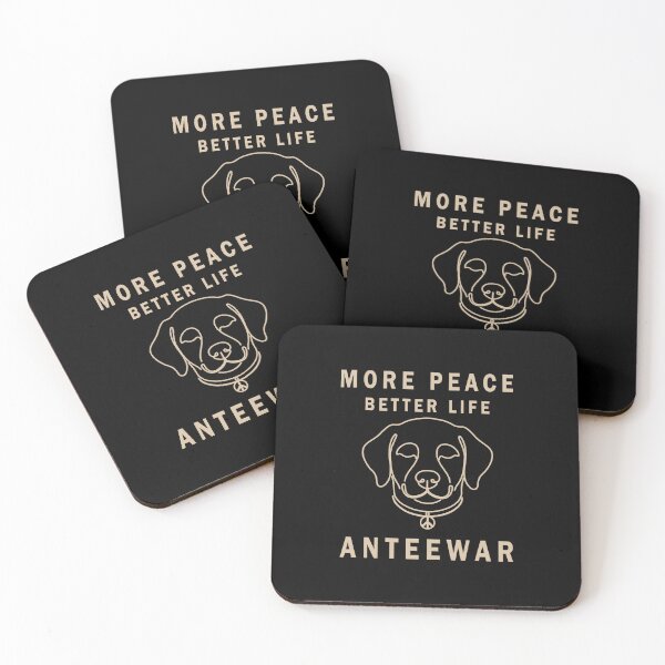 Item preview, More Peace, Better Life Graphic – Peace Dog Design, Anti War Artwork For  Dog Lovers designed and sold by Opalook.