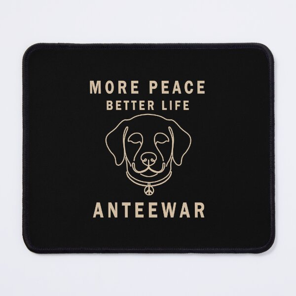 Item preview, More Peace, Better Life Graphic – Peace Dog Design, Anti War Artwork For Dog Lovers designed and sold by Opalook.