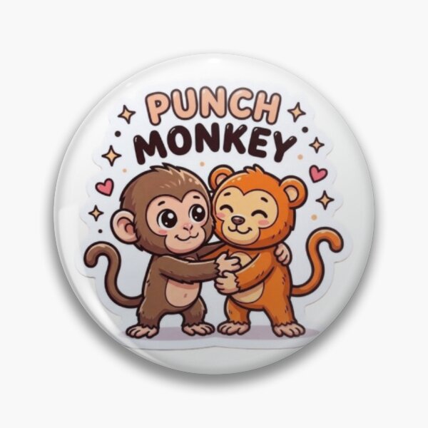 Item preview, Punch Monkey Viral Cute Animal Nature Brown Tiktok Instagram Kawaii Love Heart  designed and sold by SamiraArts.