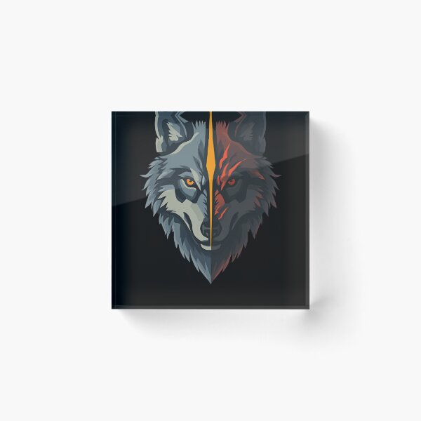Item preview, TWO WOLVES in one designed and sold by ELdante.