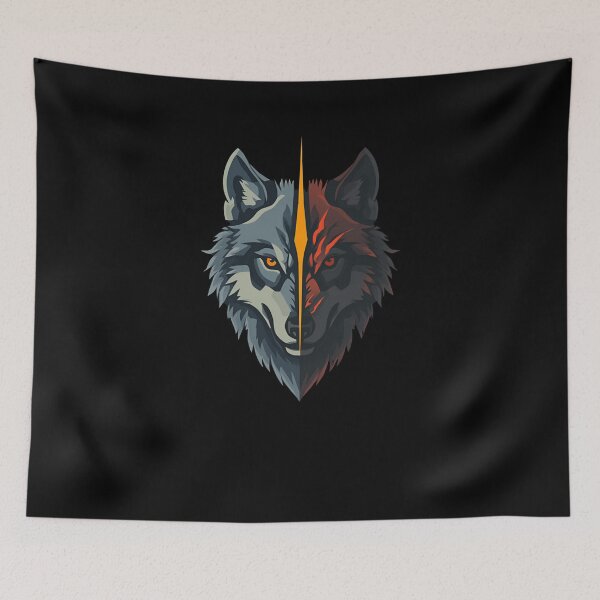 Item preview, TWO WOLVES in one designed and sold by ELdante.