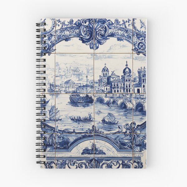 Item preview, Italian Ceramic Porcelain Mural Port of Venice Pattern designed and sold by GrinGalore.