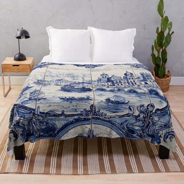 Item preview, Italian Ceramic Porcelain Mural Port of Venice Pattern designed and sold by GrinGalore.