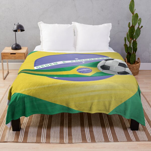 Item preview, Realistic soccer ball featuring the colors of the Brazilian flag designed and sold by Doomko.