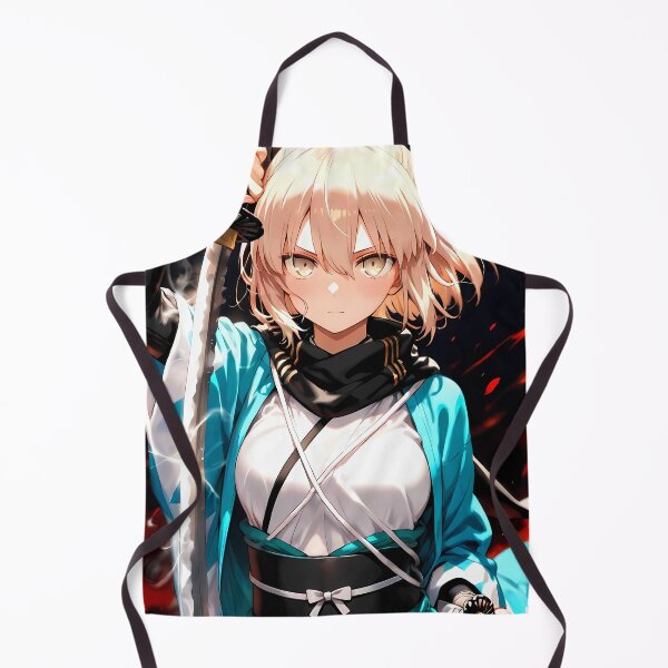 Item preview, Sakura Saber Okita Souji Fate Grand Order Anime Girl Waifu Samurai Japan Cherry Blossom designed and sold by 108Recordings.