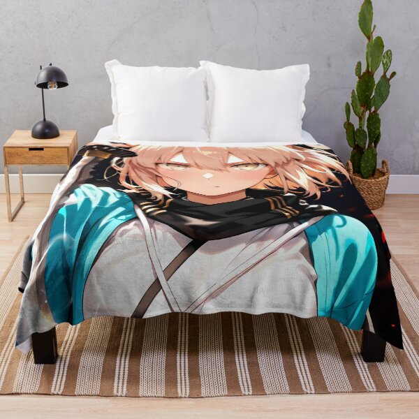 Item preview, Sakura Saber Okita Souji Fate Grand Order Anime Girl Waifu Samurai Japan Cherry Blossom designed and sold by 108Recordings.