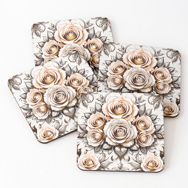 Item preview, Classic Decorative Brown Rose Pattern. designed and sold by MissYouONLY.