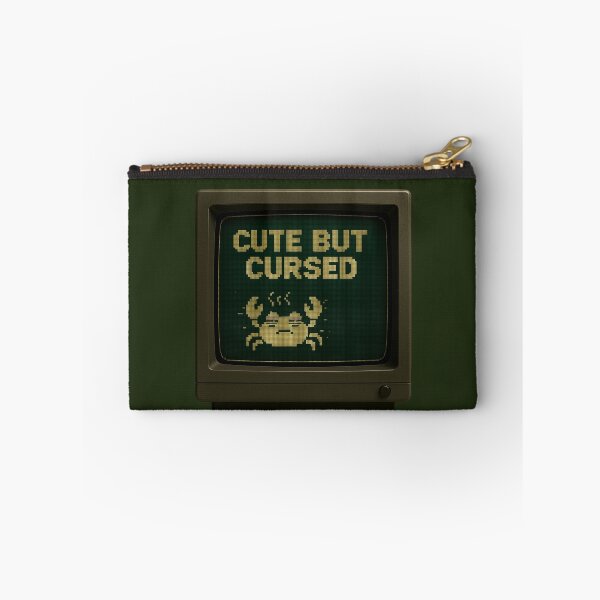 Item preview, Cute But Cursed — Retro CRT Pixel Art designed and sold by sorryNOTsorry.brand.
