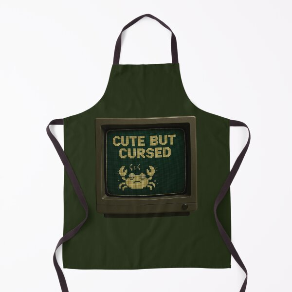 Item preview, Cute But Cursed — Retro CRT Pixel Art designed and sold by sorryNOTsorry.brand.