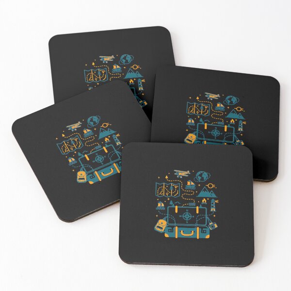 Item preview, Ultimate Retro Adventure Map - Vintage Travel Suitcase & Explorer Icons designed and sold by AbulailArt.