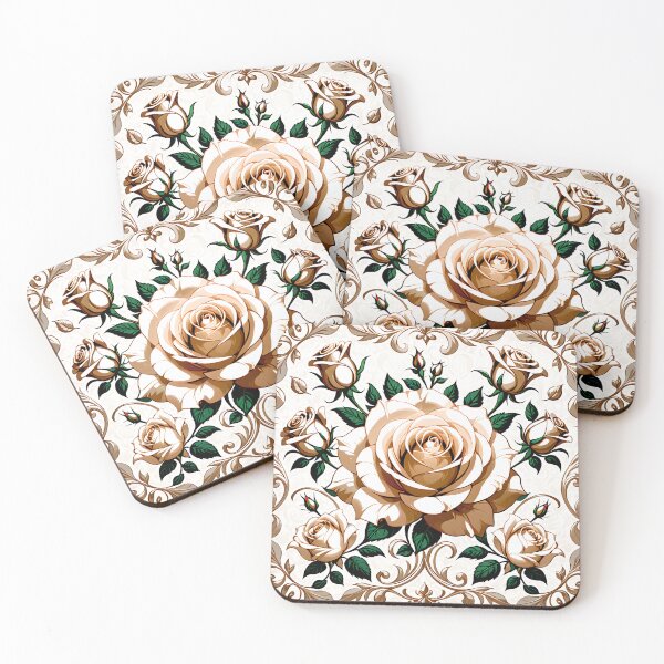 Item preview, Elegant Symmetry Rose Decorative Pattern. designed and sold by MissYouONLY.
