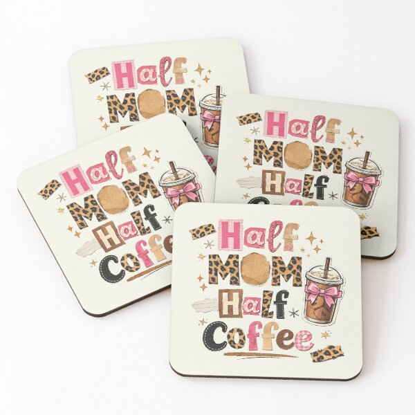 Item preview, Half Mom Half Coffee, Retro Checkered Mama, Coffee Coquette Bow, Leopard Mama, Mother’s Day designed and sold by Naviiraart.
