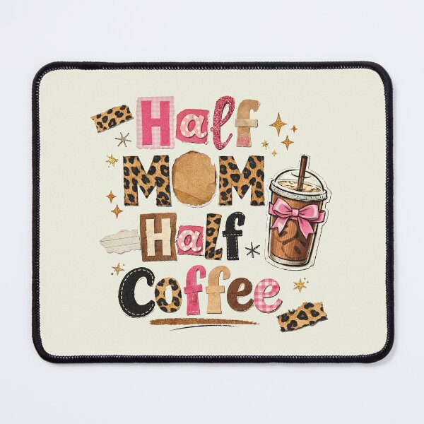 Item preview, Half Mom Half Coffee, Retro Checkered Mama, Coffee Coquette Bow, Leopard Mama, Mother’s Day designed and sold by Naviiraart.