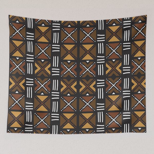 Item preview, Abstract African bogolan design designed and sold by Wolagno.