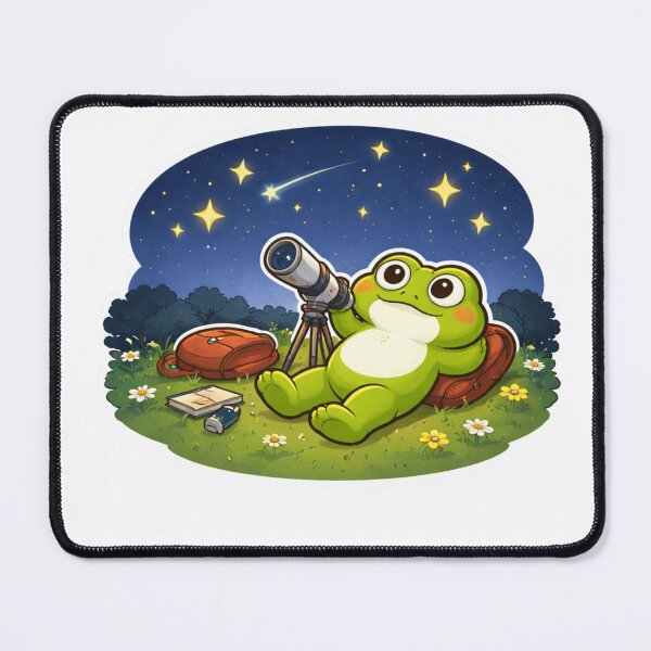 Item preview, Relatable Frog Sticker – Minimal Frog Stargazing Aesthetic Cute Animal Laptop Sticker designed and sold by DownloSpace.