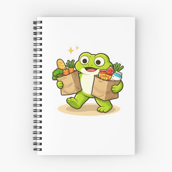 Item preview, Relatable Frog Sticker – Minimal Frog Grocery Aesthetic Cute Animal Laptop Sticker designed and sold by DownloSpace.