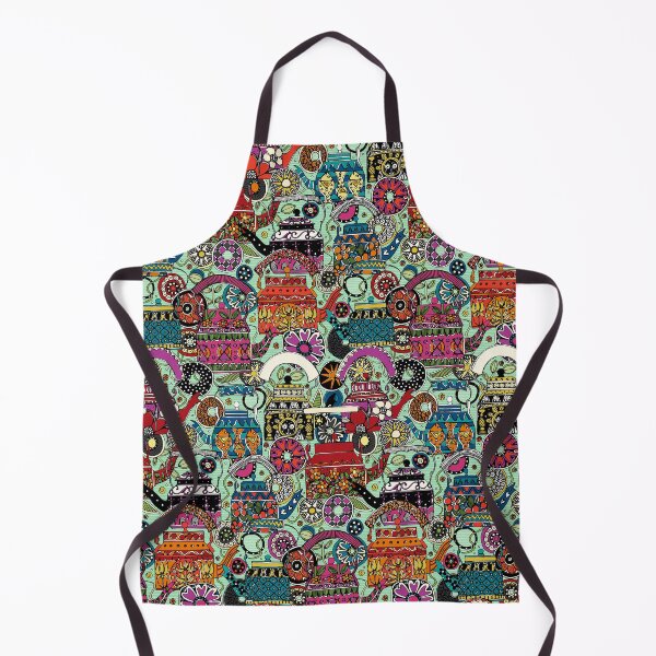 Item preview, Indian kettles green designed and sold by scrummy.