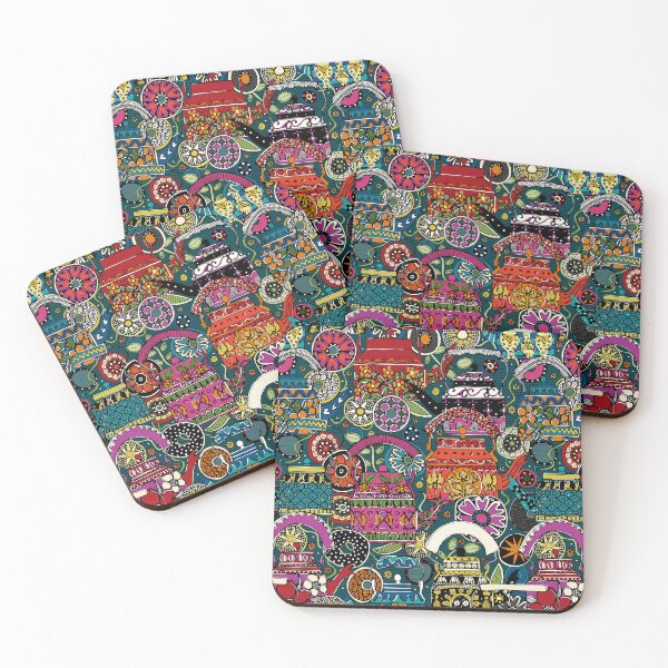 Item preview, Indian kettles dark designed and sold by scrummy.
