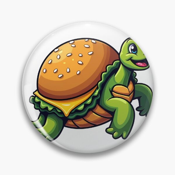 Item preview, Burger Turtle Sticker designed and sold by BysonDesigns.