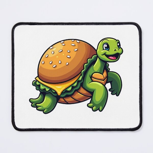 Item preview, Burger Turtle Sticker designed and sold by BysonDesigns.