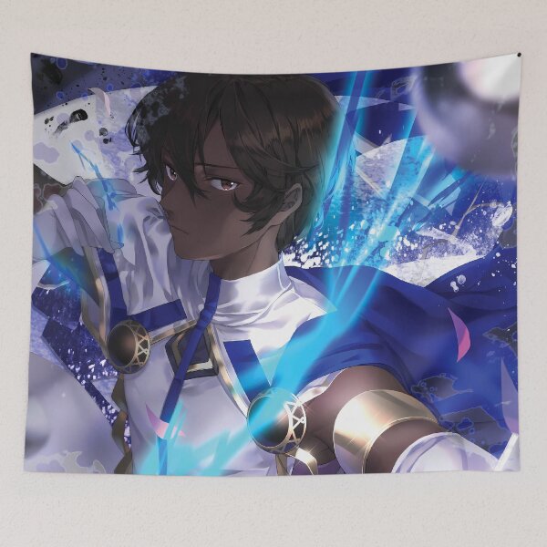 Item preview, Arjuna Fate Grand Order Epic Celestial Fantasy Archer Blue Energy Warrior designed and sold by 108Recordings.