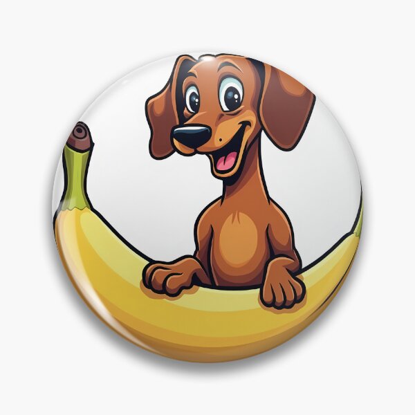 Item preview, Banana Dachshund Sticker designed and sold by BysonDesigns.
