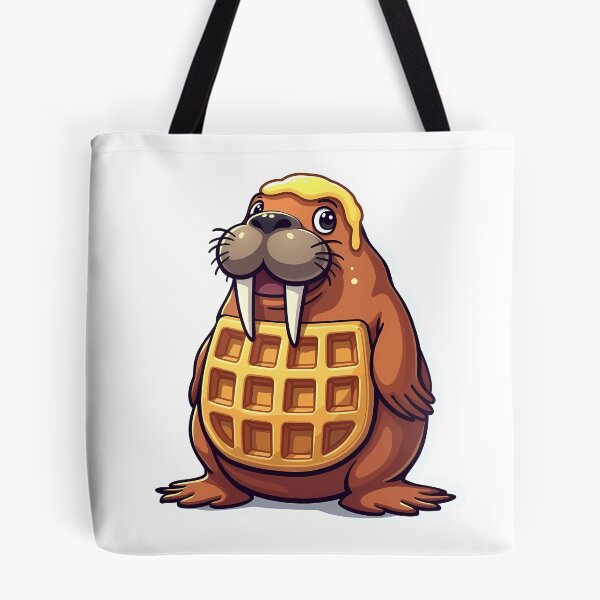 Item preview, Waffle Walrus Sticker designed and sold by BysonDesigns.