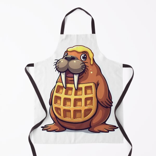 Item preview, Waffle Walrus Sticker designed and sold by BysonDesigns.
