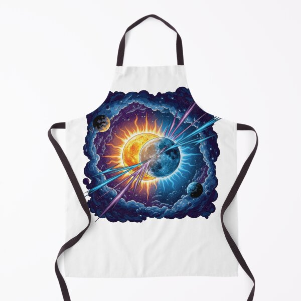 Item preview, Cosmic Eclipse Collision Between Sun Moon and Planets designed and sold by Dzblack.