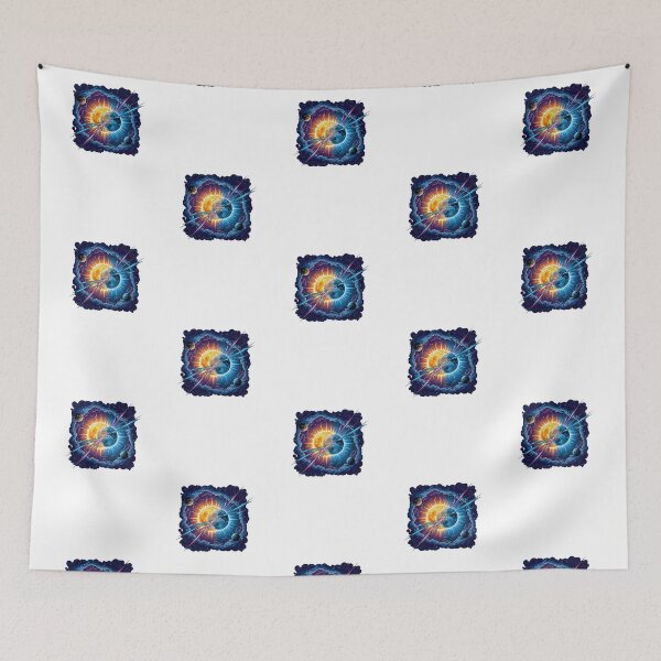 Item preview, Cosmic Eclipse Collision Between Sun Moon and Planets designed and sold by Dzblack.