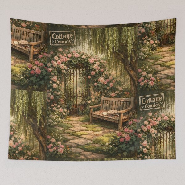 Item preview, The Secret Garden Gate - Cottagecore Aesthetic designed and sold by bapupa.