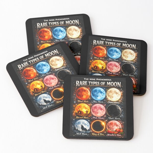 Item preview, Rare Types of Moon designed and sold by Pirate-Coast.